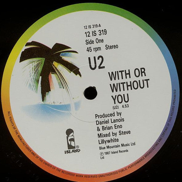 U2 : With Or Without You (12", Single)