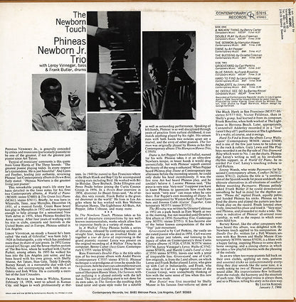 Phineas Newborn Jr. Trio* : The Newborn Touch (LP, Album)