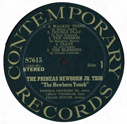Phineas Newborn Jr. Trio* : The Newborn Touch (LP, Album)