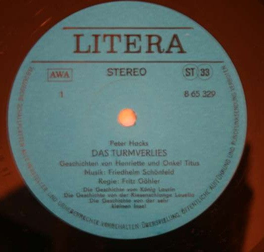 Peter Hacks : Das Turmverlies  (LP)