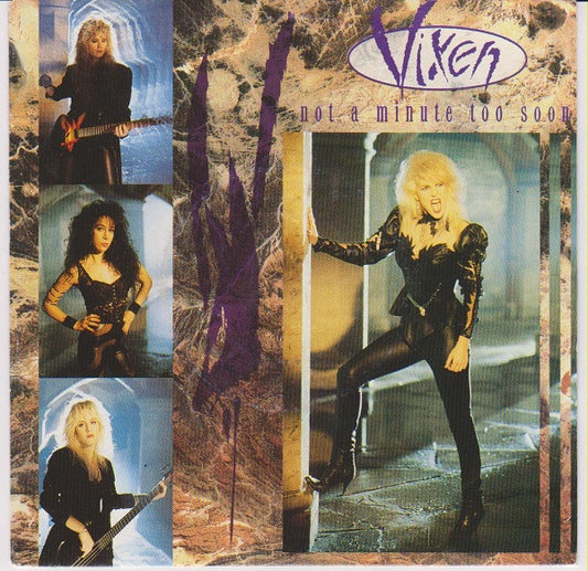 Vixen (2) : Not A Minute Too Soon (7", Single)