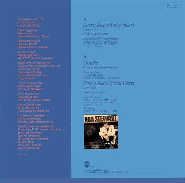 Rod Stewart : Every Beat Of My Heart (Tartan Mix) (12")