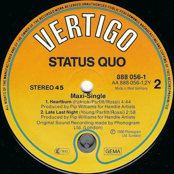 Status Quo : In The Army Now (12", Maxi)