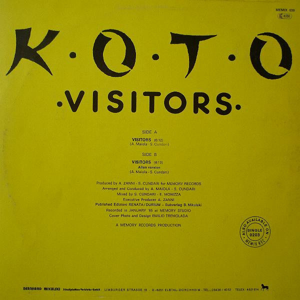 Koto : Visitors (12", Maxi)