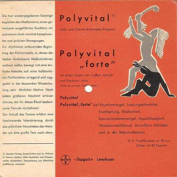 Onondaga-Irokesen* : Heilende Rhythmen - Heilgesänge Der Naturvölker Aus Aller Welt - Folge 2: Der Medizin-Tanz (Flexi, 7", Pic, Promo)