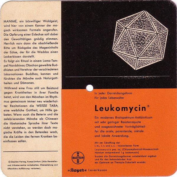 The Vedda People, Tibetan Monks : Heilende Rhythmen - Heilgesänge Der Naturvölker Aus Aller Welt - Folge 5: Krankheitsbeschwörung Der Weddas (Ceylon) Und Lama-Ritual (Flexi, 7", Pic, Promo)
