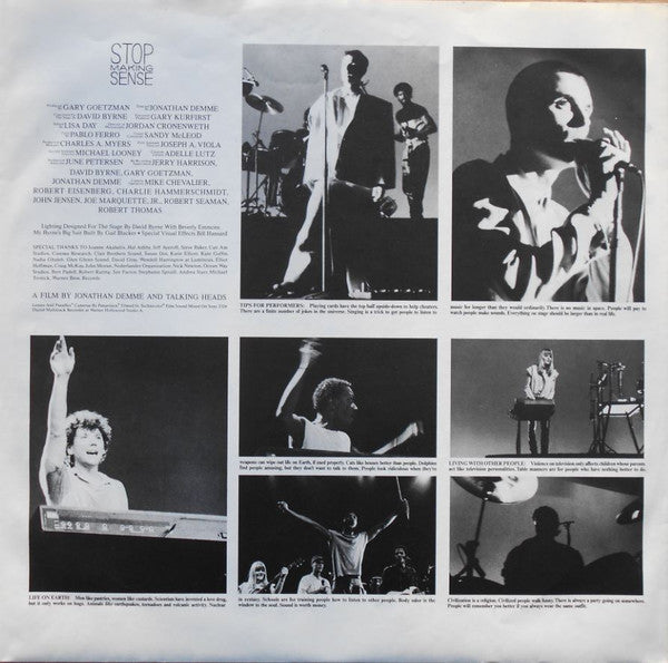Talking Heads : Stop Making Sense (LP, Album, RE)