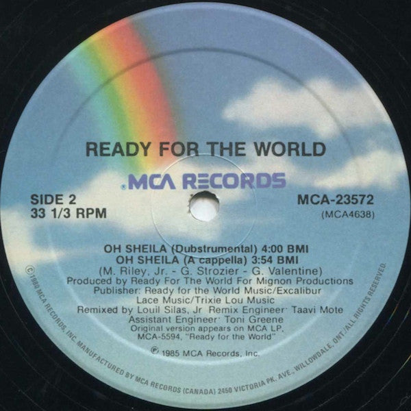 Ready For The World : Oh Sheila (12", Single, Cin)