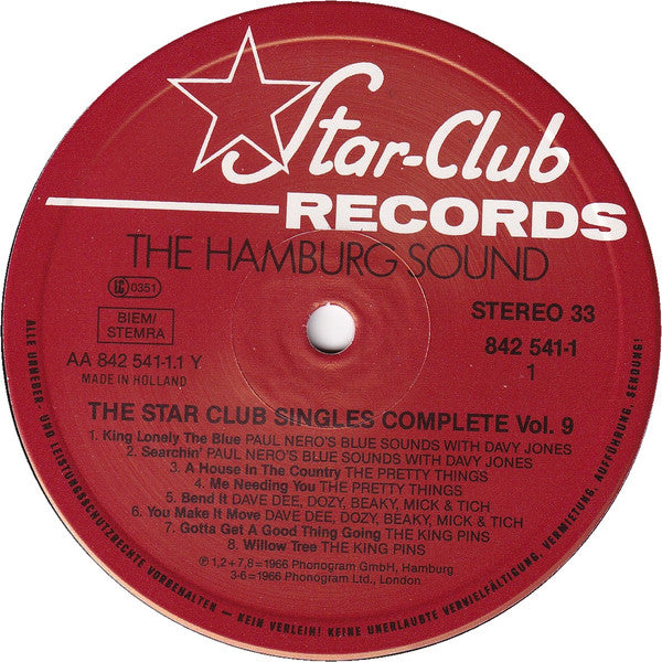 Various : The Star-Club Singles Complete Vol. 9 (LP, Comp)