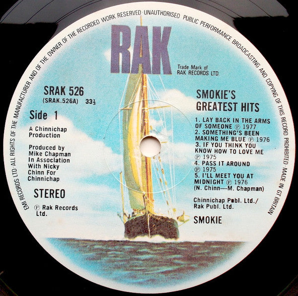 Smokie : Greatest Hits (LP, Comp, Non)