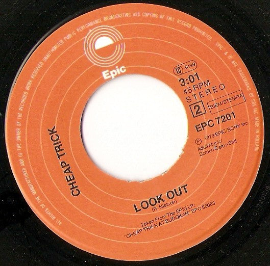Cheap Trick : I Want You To Want Me (7", Single)