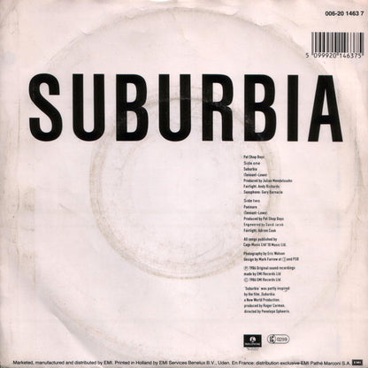Pet Shop Boys : Suburbia (7", Single)