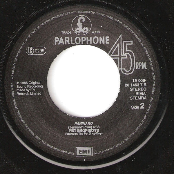 Pet Shop Boys : Suburbia (7", Single)
