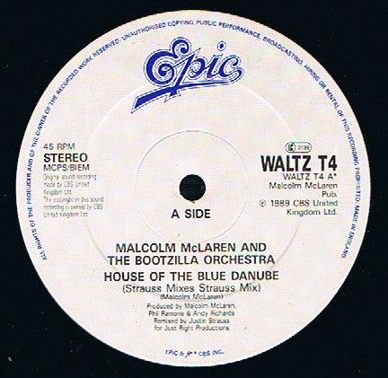 Malcolm McLaren And The Bootzilla Orchestra : House Of The Blue Danube (12")