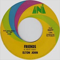 Elton John : Friends / Honey Roll (7")