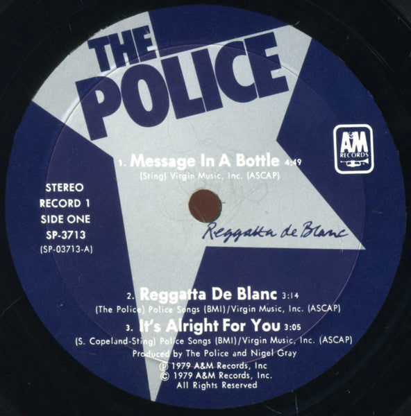 The Police : Reggatta De Blanc (2x10", Album)