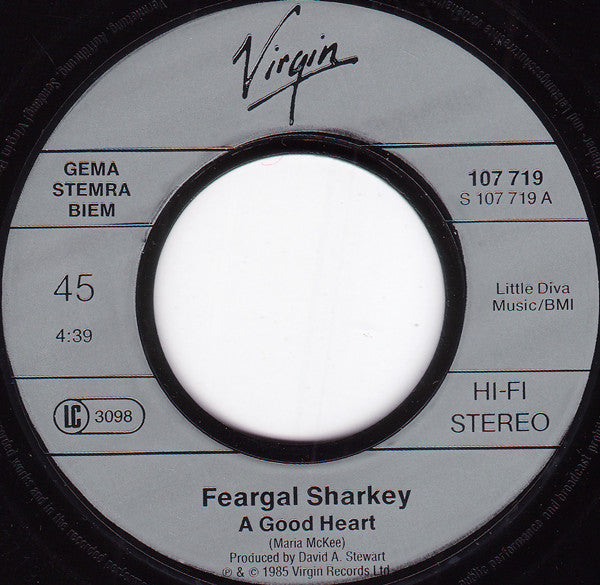 Feargal Sharkey : A Good Heart (7", Single)