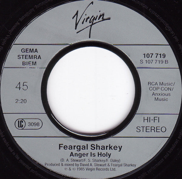 Feargal Sharkey : A Good Heart (7", Single)