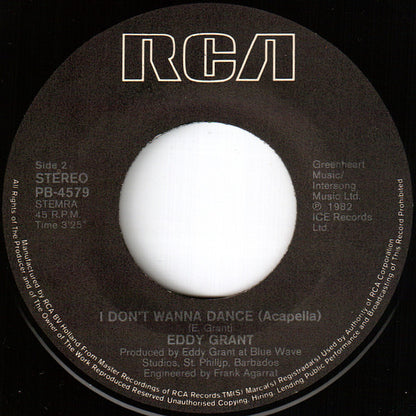 Eddy Grant : I Don't Wanna Dance (7", Single)