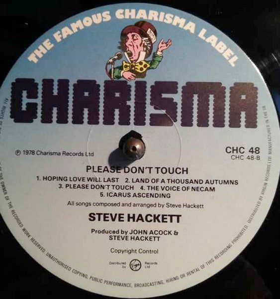 Steve Hackett : Please Don't Touch! (LP, Album, RE)