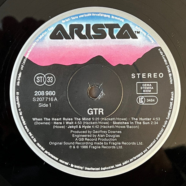GTR (2) : GTR (LP, Album)