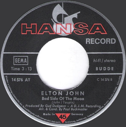 Elton John : Border Song (7", Single)