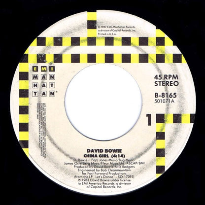 David Bowie : China Girl (7", Single, RE)