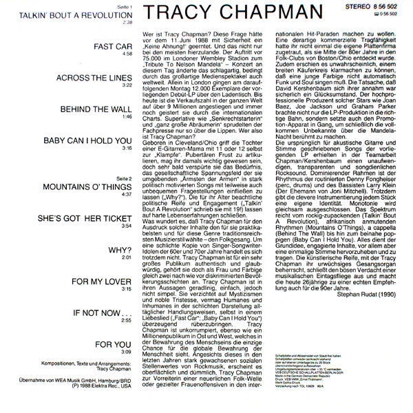 Tracy Chapman : Tracy Chapman (LP, Album)