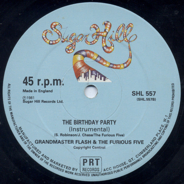 Grandmaster Flash & The Furious Five : The Adventures Of Grandmaster Flash On The Wheels Of Steel (12")