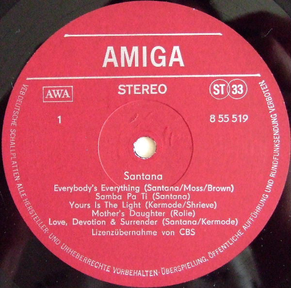 Santana : Santana (LP, Comp, Red)