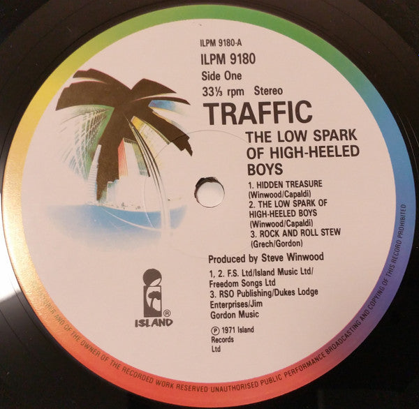 Traffic : The Low Spark Of High Heeled Boys (LP, Album, RE)