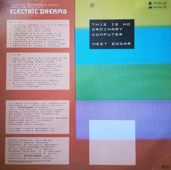 Various : Electric Dreams (Original Soundtrack From The Film) (LP, Album)