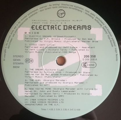 Various : Electric Dreams (Original Soundtrack From The Film) (LP, Album)