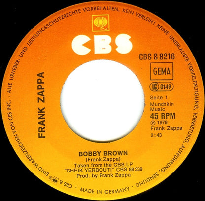 Frank Zappa : Bobby Brown (7", Single)