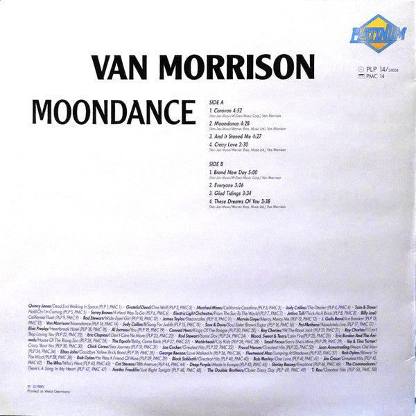 Van Morrison : Moondance (LP, Album, RE)