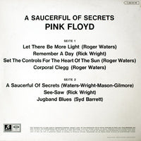 Pink Floyd : A Saucerful Of Secrets (LP, Album, RE)