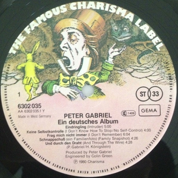 Peter Gabriel : Ein Deutsches Album (LP, Album)