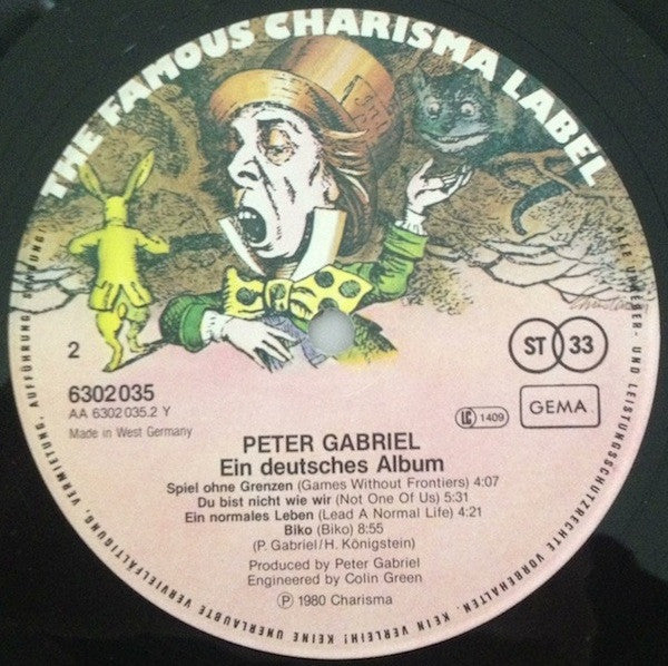 Peter Gabriel : Ein Deutsches Album (LP, Album)