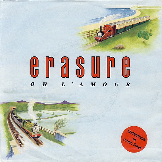 Erasure : Oh L'Amour (7", Single, Red)