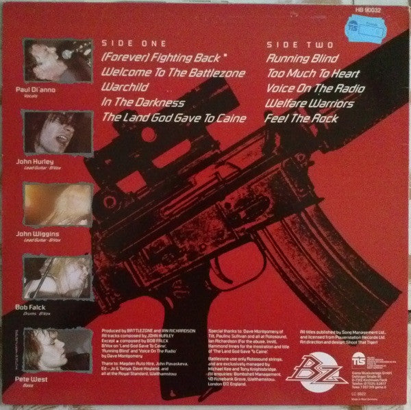 Paul Di'Anno's Battlezone : Fighting Back (LP, Album)