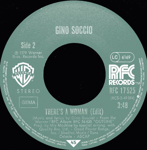 Gino Soccio : The Visitors (7", Single)