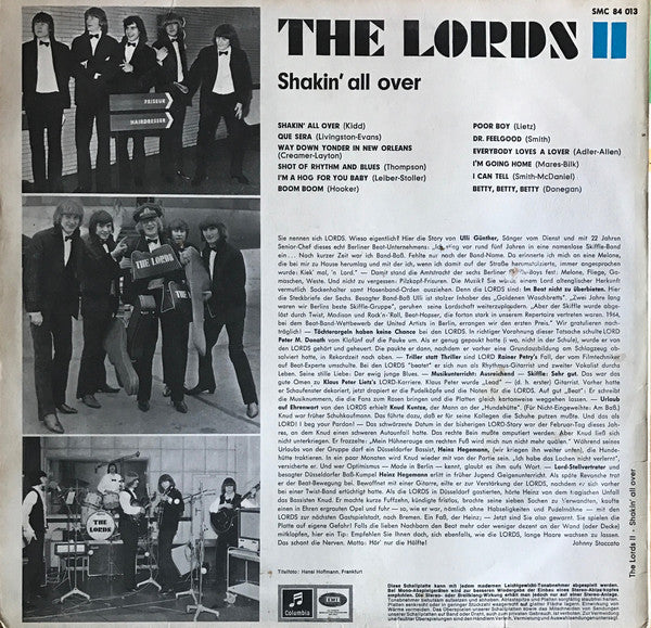 The Lords : The Lords II Shakin' All Over (LP, Album)