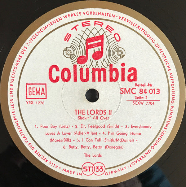 The Lords : The Lords II Shakin' All Over (LP, Album)