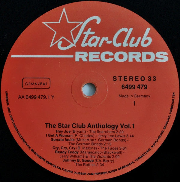 Various : The Star Club Anthology Vol. 1 (LP, Comp)