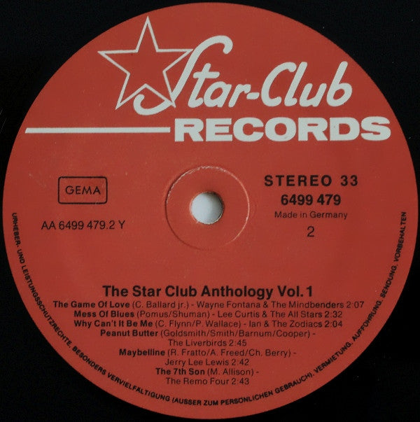 Various : The Star Club Anthology Vol. 1 (LP, Comp)