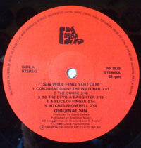 Original Sin (7) : Sin Will Find You Out (LP, Album)