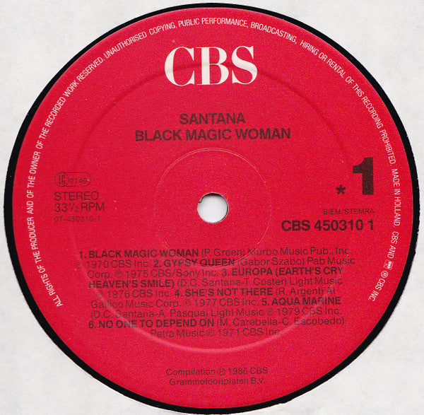 Santana : Black Magic Woman (2xLP, Comp)