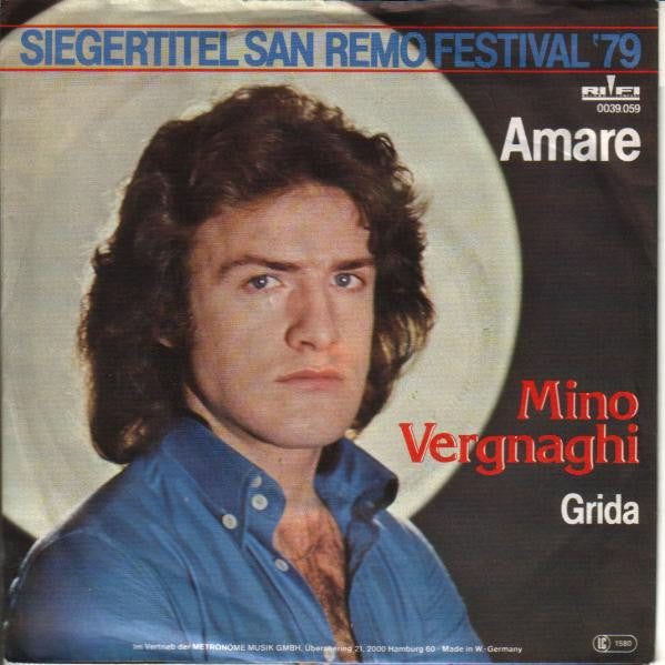 Mino Vergnaghi : Amare (7", Single)