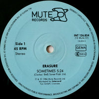 Erasure : Sometimes (12", Maxi)