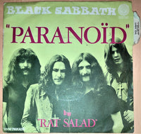 Black Sabbath : Paranoïd / Rat Salad (7", Single, Blu)